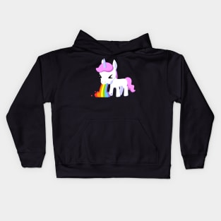 Rainbow Unicorn Vomit - Colorful Magic Unleashed Kids Hoodie